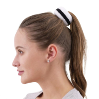 2PK STRIPE HAIR BAND-WHITE