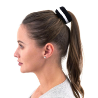 2PK STRIPE HAIR BAND-BLACK