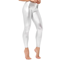 SILVER TIGHT METALLIC LEGGINGS