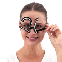 21ST BIRTHDAY RHINESTONE STUDDED GLASSES