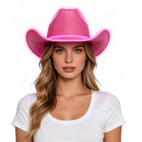 LIGHT UP COWGIRL HAT-PINK