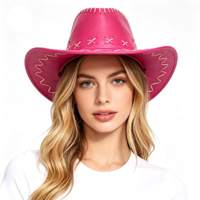 FUSCIA LIGHT UP COWBOY HAT