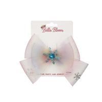SNOWFLAKE BOW HAIR CLIP