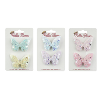 3A 2PK BUTTERFLY HAIR CLIPS