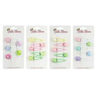 4A 5PK BUTTERFLY & FLORAL SNAP CLIPS