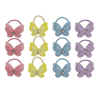 4A 3PK BUTTERFLY HAIR TIES