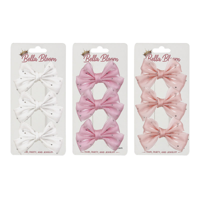 3A 3PK BOW HAIR CLIPS