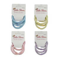 4A 4PK THICK ELASTIC HAIR TIES