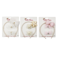 3A FAUX PEARL HEADBAND & HAIR CLIPS