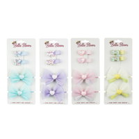 4A 4PK BOW HAIR TIES & CLIPS
