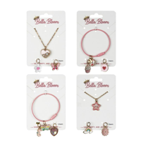 4A NECKLACE & BRACELET CHARM SET