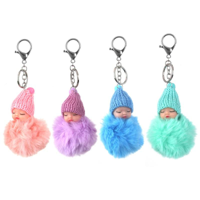 4A BABY DOLL POM POM BAG CHARM