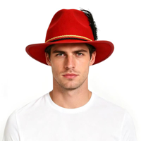 RED BAVARIAN HAT