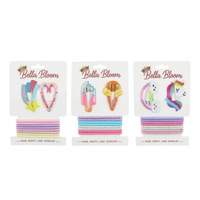 3A 10PK HAIR CLIP & TIE SET