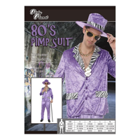 80'S PIMP SUIT PURPLE SIZE M