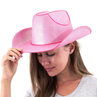 LIGHT UP COWGIRL HAT-PINK