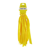 2PK TASSEL HAIR TIES-YELLOW