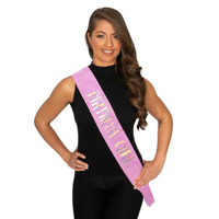 BIRTHDAY GIRL SASH-PINK
