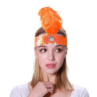 FLAPPER HEADBAND-ORANGE