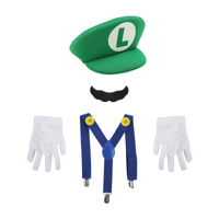 5PC KIDS LUIGI DRESS UP KIT