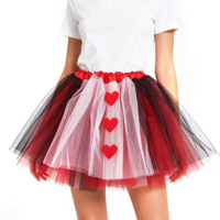 30CM 3 LAYER QUEEN OF HEART TUTU