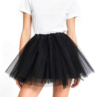 30CM 3 LAYER BLACK TUTU