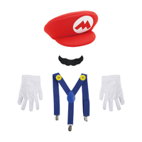 5PC KIDS MARIO DRESS UP KIT