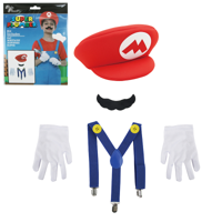 5PC KIDS MARIO DRESS UP KIT