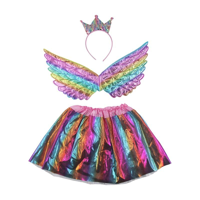 3PC RAINBOW ANGEL DRESS UP