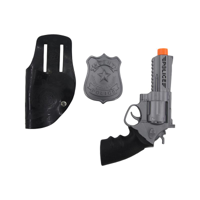 3PC GUN, HOLSTER & BADGE SET