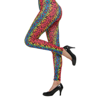 COLOURFUL LEOPARD PRINT LEGGINGS