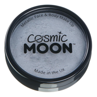 METALLIC PRO FACE PAINT CAKE POT-SILVER
