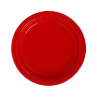 20PK 23CM PLASTIC FREE PAPER PLATES-CHERRY