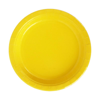 20PK 23CM PLASTIC FREE PAPER PLATES-DANDELION