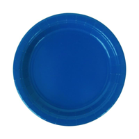20PK 23CM PLASTIC FREE PAPER PLATES-AZURE