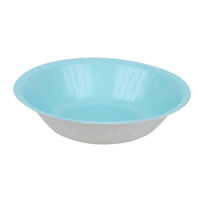 20PK 18CM PLASTIC FREE PAPER BOWL-SKY