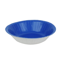 20PK 18CM PLASTIC FREE PAPER BOWL-AZURE
