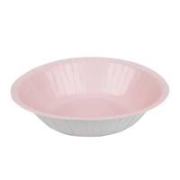 20PK 18CM PLASTIC FREE PAPER BOWL-BLUSH