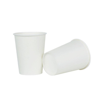 20PK 266ML PLASTIC FREE PAPER CUPS-WHITE