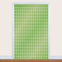 MINT SQUARE FOIL CURTAIN 100X200CM