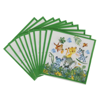 PK 20 33X33CM KIDS JUNGLE ANIMALS NAPKINS
