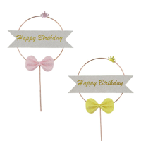 ROUND BIRTHDAY CAKE TOPPER