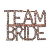 RHINESTONE TEAM BRIDE PIN