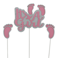 IT'S A GIRL CAKE TOPPER