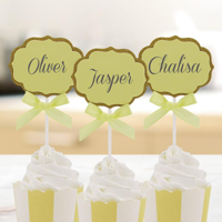 6PK NAME TAG TOPPERS