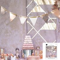 16 SHEET ROSE GOLD BUNTING