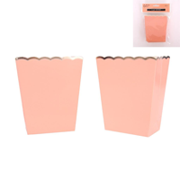 6PK CORAL PINK FAVOUR BOX 11CM H