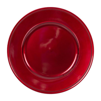 RED MELAMINE CHARGER PLATE