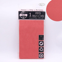 137*274CM 3PLY PAPER TABLE COVER-RED