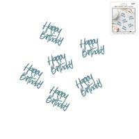 BLUE HAPPY BIRTHDAY CONFETTI